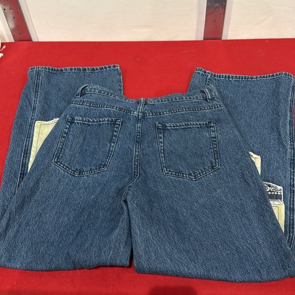 PacSun Blue Relaxed Fit Jeans with patching - Picture 3 of 6